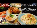 My Budget Rotisserie Chicken  Dinner | easy chicken sotanghon soup and chicken fried rice|