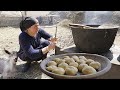 The life in AVAR Dagestan VILLAGE. Making traditional Avar BREAD and meal. Russia nowadays / ASMR