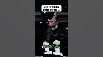 Chris Brown says he hates doing a lot of R&B songs 😂 #chrisbrown #rap #rnb #podcast #shorts