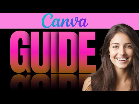 Canva Tutorial : Create a Gradient and Overlapping Text Effect with Reflection