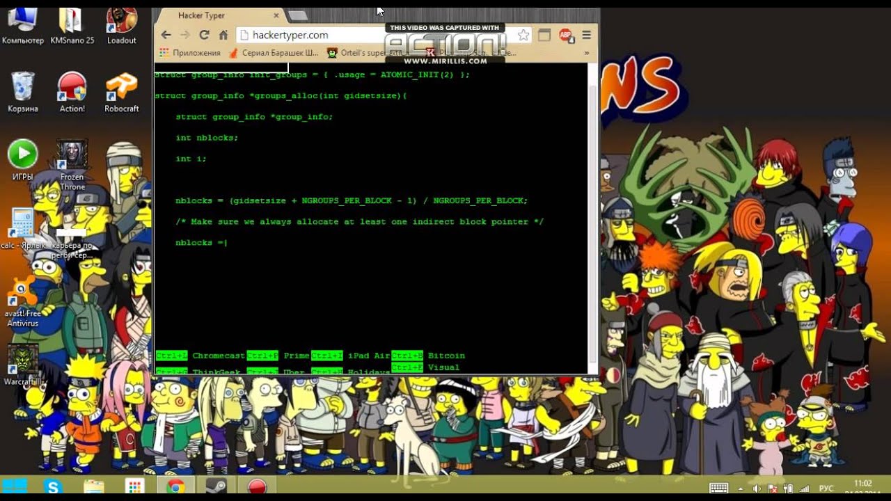 Hack Typing Hack typing