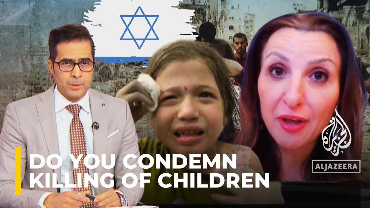نائبة رئيس بلدية القدس. سُئلت عما إذا كانت تدين قتل الأطفال في غارة جوية إسرائيلية