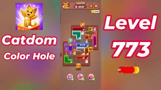 Catdom Color Hole Level 773 Walkthrough [NEW UPDATE] 🐱🟣 | Relaxing Color Puzzle Game | Go Answer