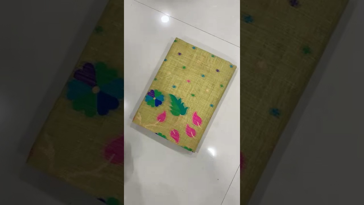 Soft Muga Cotton Jamdani Saree