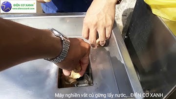 Máy nghiền vắt củ gừng, máy vắt tách nước củ gừng, ĐIỆN CƠ XANH, 0984467870