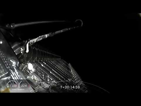 スペースX/スターリンク衛星展開の瞬間