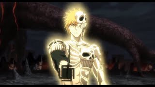 Hell Guards kneel to Ichigo. Ichigo Kushanada form! Ichigo VS Kokuto #bleach #anime #hollow #hell Resimi