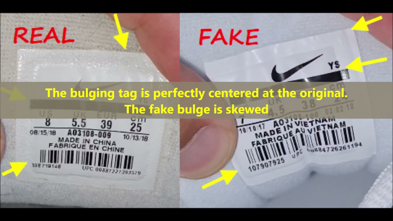 Nike Tekno real vs fake. to spot fake Nike sneakers m2k - YouTube