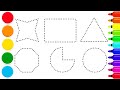 How to draw simple 2d geometric shapes | step by step