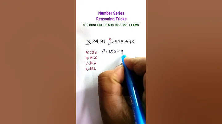 Series| Missing Number Series| Reasoning Classes| Reasoning for SSC CGL GD CHSL| #shorts