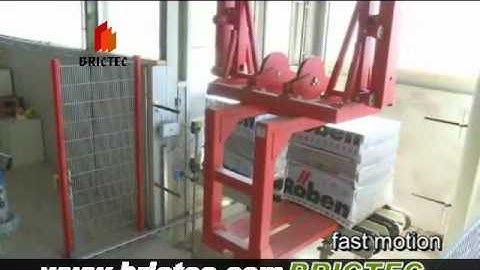 Fully automatic clay brick packing system砖瓦打包机