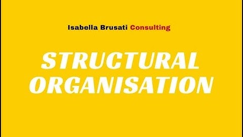 VIDEO 4 - PROCESS BASED ORGANISATIONAL STRUCTURE