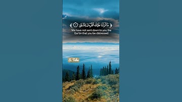 مَا أَنزَلْنَا عَلَيْكَ الْقُرْآنَ لِتَشْقَى🍀تلاوة من سورة طه