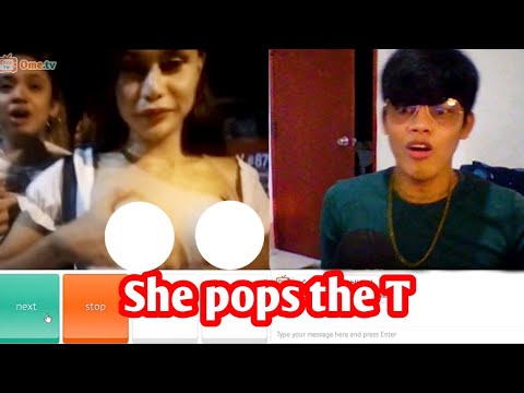 Indonesian girl pops her t***s on Ometv | ep.3