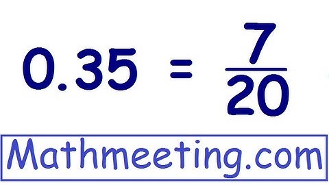 Decimals to Fractions