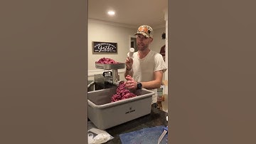 Processing your own deer meat.