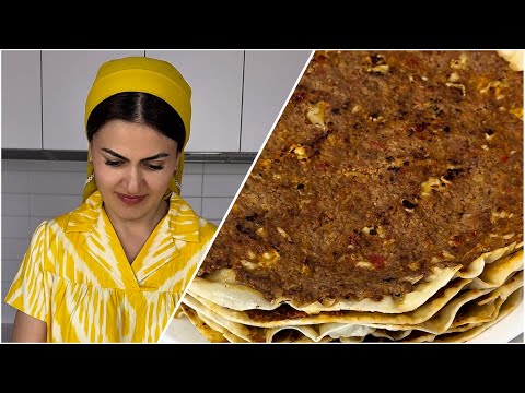 Let’s make lahmacun today from homemade lavash