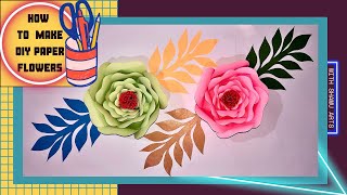 “Crafting Elegance:DIY paper flowers for stunning Home Decor🌸🌟” ||Shamu Arts |decoration ideas