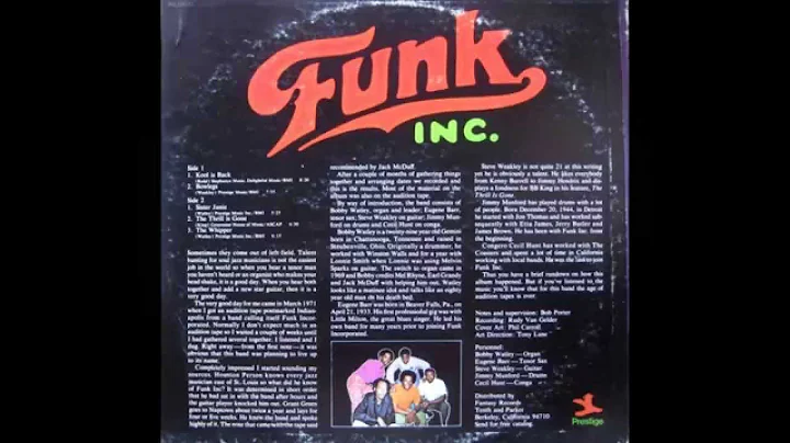 Funk Inc. - The Thrill Is Gone (1971)