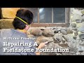 Repairing a fieldstone foundation michigan basement