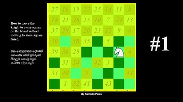 How to move chess knight to every square of chess board without moving to same square twice #1