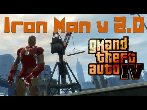 Видео: GTA IV. Iron Man v 2.0. Железный человек. Супер скрипт (мод).