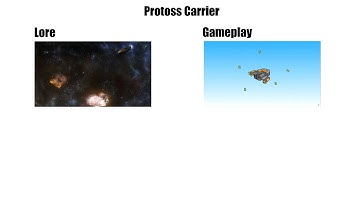 Protoss Carrier in Lore vs Gameplay