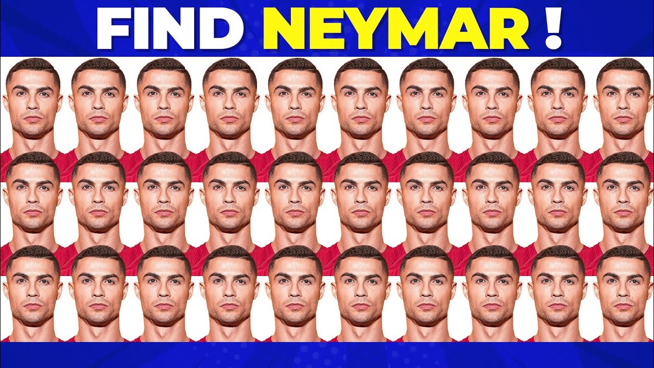 Neymar Quiz ~ Find Neymar Jr ? 🔎 Guess the player club ⚽ Find Mbappe ...