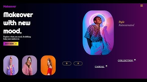 Creative modern landing page for  website using Only Html, and Css  | Step By Step tutorial