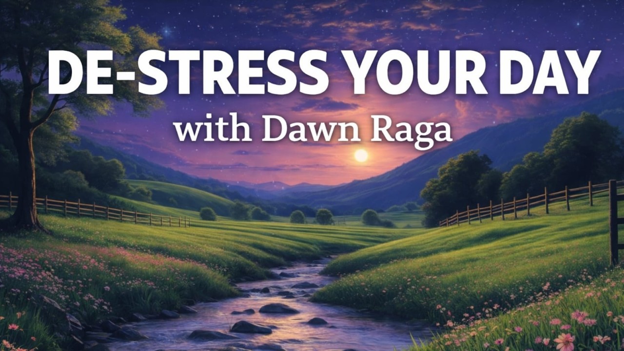 Morning Aura Dawn Raga | Relaxing Veena & Sitar Meditation Music for Stress Relief & Clarity