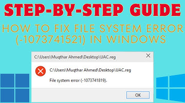 How to Fix the File System Error  1073741521 in Windows 10/11