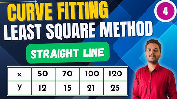 Curve Fitting of Curve | Straight Line | Least Square Method | Example 4 | Engineering Mathematics |