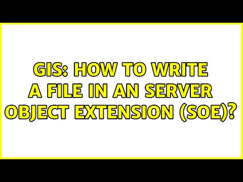GIS: How to write a file in an Server Object Extension (SOE)? (2 Solutions!!)