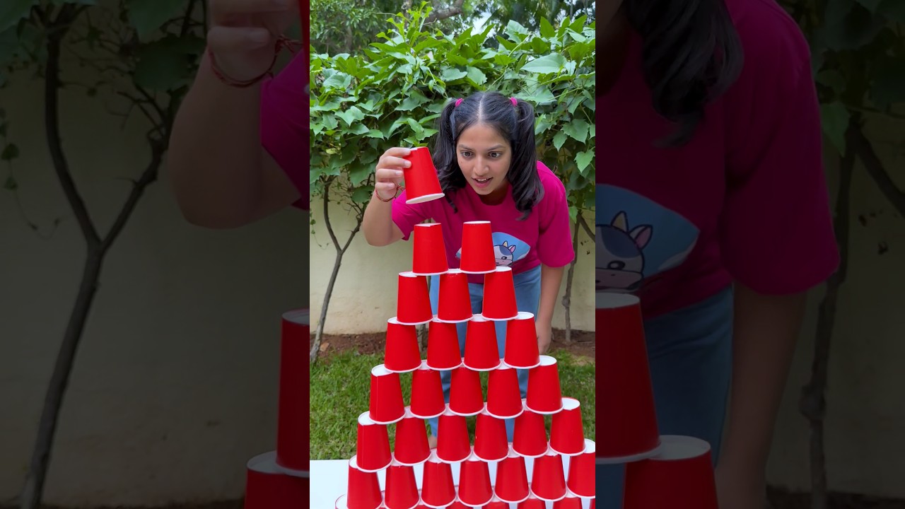 Kids Vs Mummy's Cup Castle 🏰