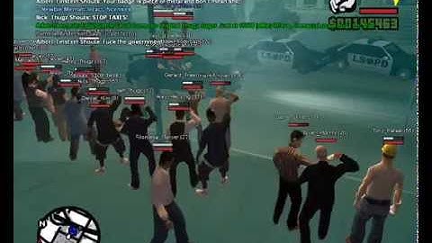 Riot Against the PD on SA-RP (Now NGRP) made by Toni Freeman (Tony Thugz)