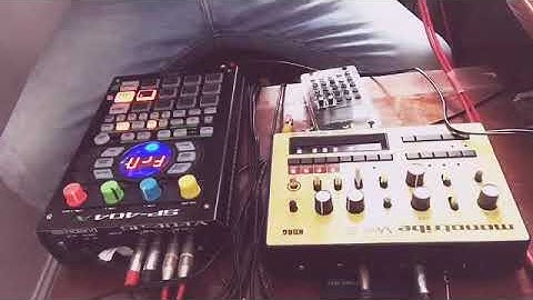 Roland sp404A & korg monotribe session