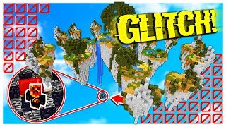 UNDER THE MAP BED WARS GLITCH! *works* (Minecraft BED WARS Trolling)