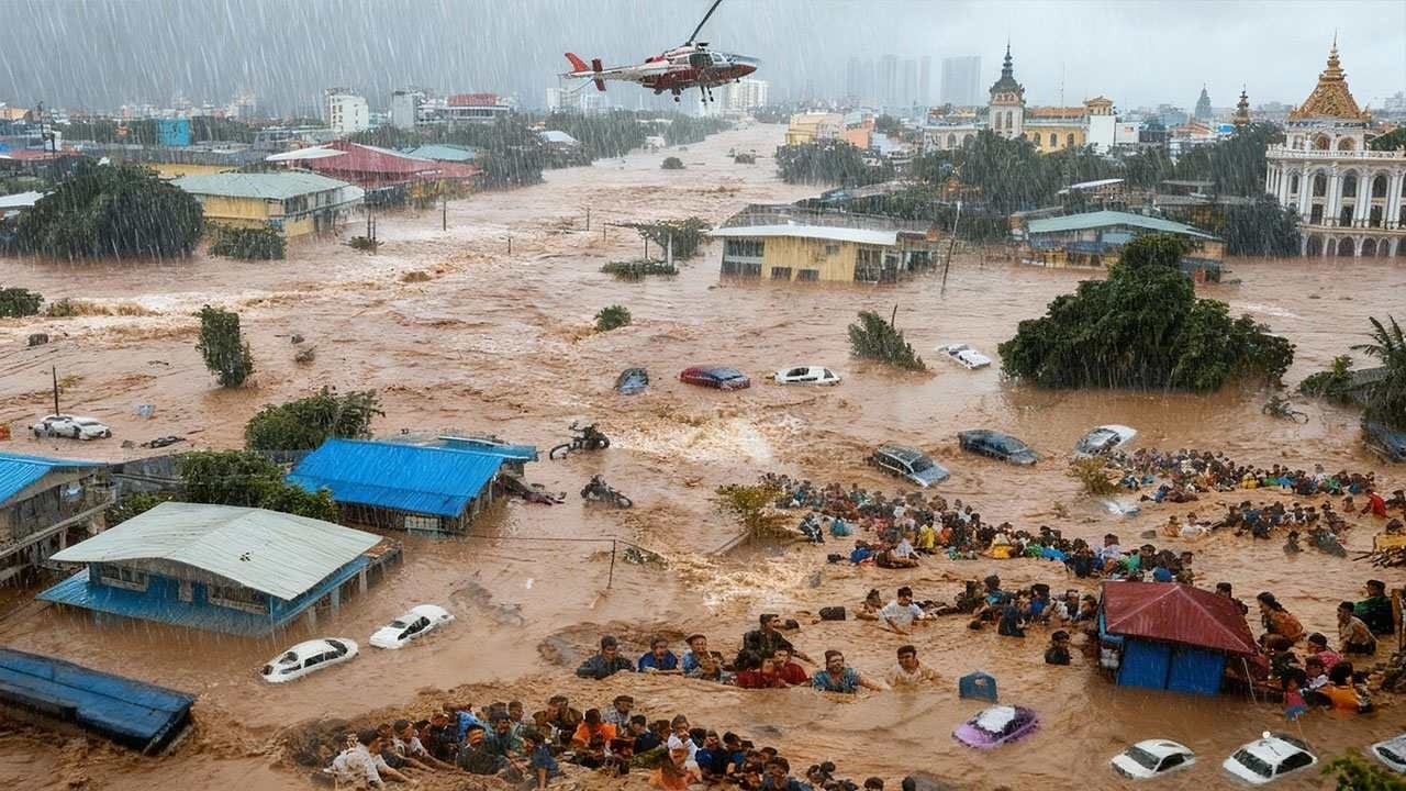 Record FLOODS Submerge Cities in Quang Nam, Vietnam - YouTube