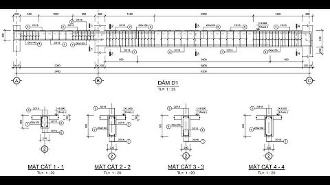 AutoCAD vẽ kết cấu dầm _ Structural Beams