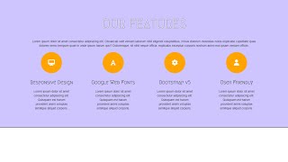 How To Make A Responsive Features Section using HTML and CSS | Website Design