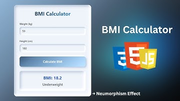 Build a BMI Calculator with HTML, CSS, JavaScript & Tailwind CSS v4! | Talyb