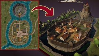 The RPG Engine - PNG to 3D TTRPG Map Build Time-lapse!