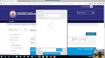 Navigating Course Homepage Enrolling Users and Setting Up an Enrollment Key