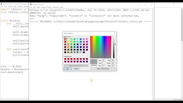 Tkinter Tutorial - Picking a color with the Tkinter Color Chooser