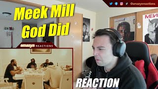 HE ON A MISSION WITH THIS!! | Meek Mill - God Did (Official Video) (REACTION!!)