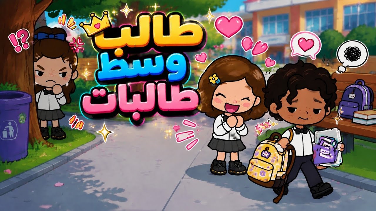 طالب وسط طالبات 4: لمار انتقمت من الطالب الجديد وصار خدامها 😂‼✨ | توكا بوكا