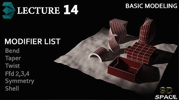 Top modifiers to use in 3Ds max , Lecture-14 [Urdu/Hindi]