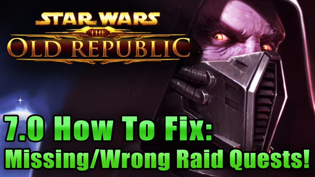 How to Fix Wrong/Missing Operations Weeklies in SWTOR 7.0.2
