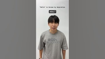 "Hello" in Korean by Generation 👴🏻👨🏻🧑🏻👦🏻👶🏻