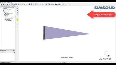 Altair SimSolid VM01 Free Vibration of a Wedge